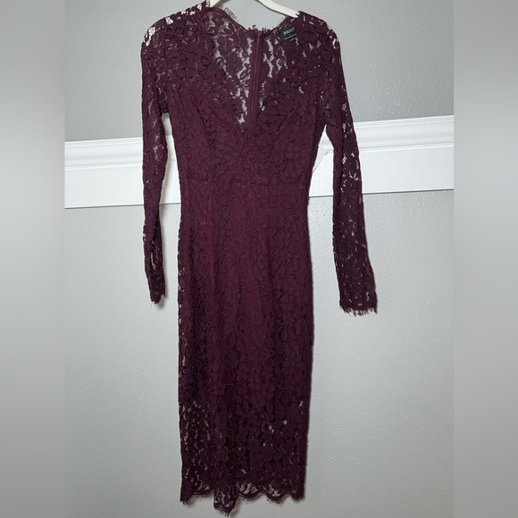 New Bardot Midnight Lace Midi lace dress size XS - Picture 3 of 8